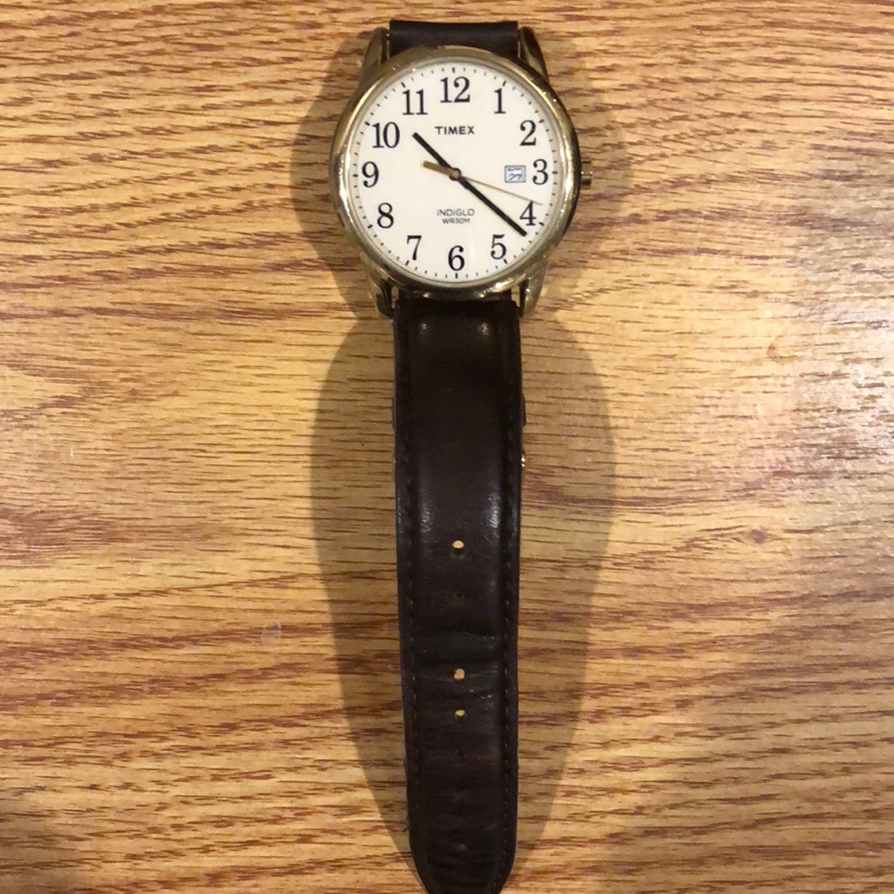 Timex Brown/Gold Watch